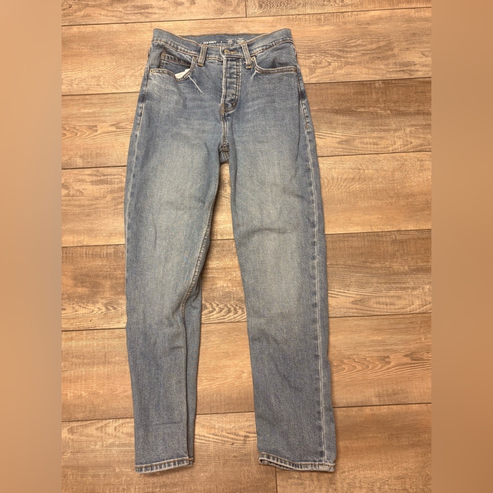 Old Navy Women’s Size 0 Light Blue High-Rise Straight Jeans